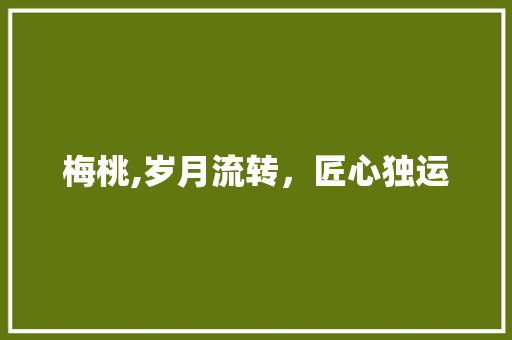 梅桃,岁月流转，匠心独运