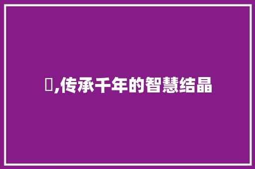 籇,传承千年的智慧结晶