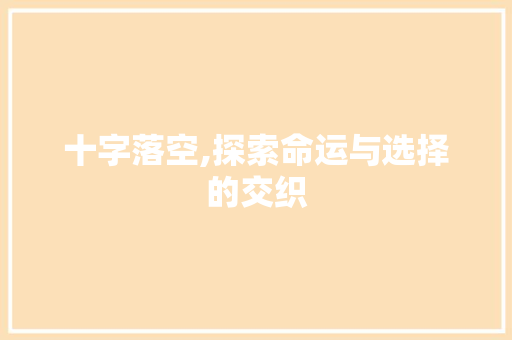 十字落空,探索命运与选择的交织