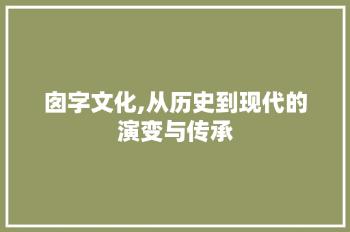 囱字文化,从历史到现代的演变与传承