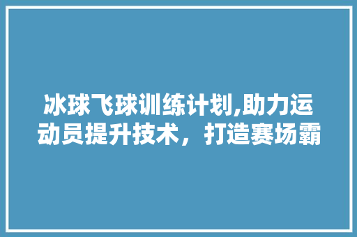 冰球飞球训练计划,助力运动员提升技术，打造赛场霸主