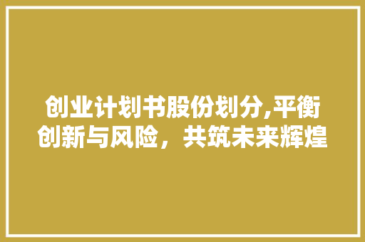 创业计划书股份划分,平衡创新与风险，共筑未来辉煌